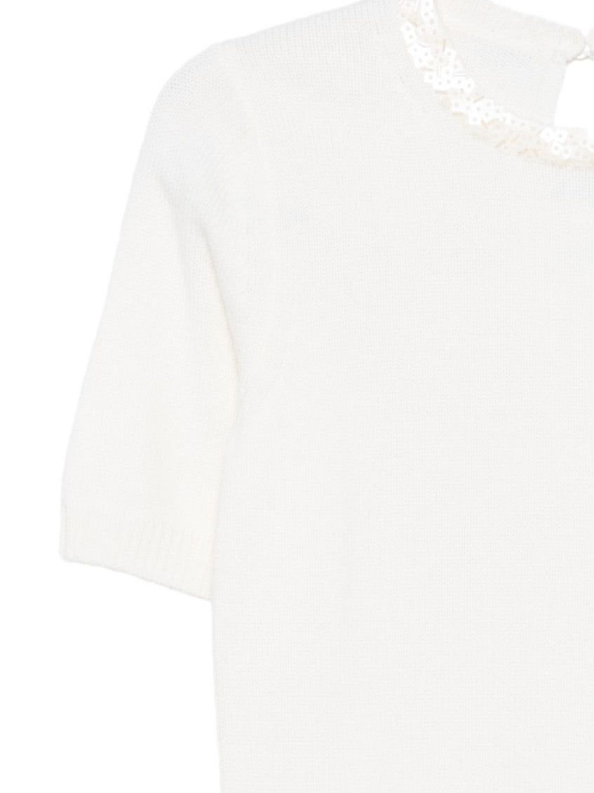 Beige Crew Neck T-Shirt 3