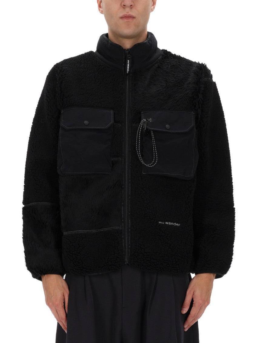 Black Mock Collar Jacket 1