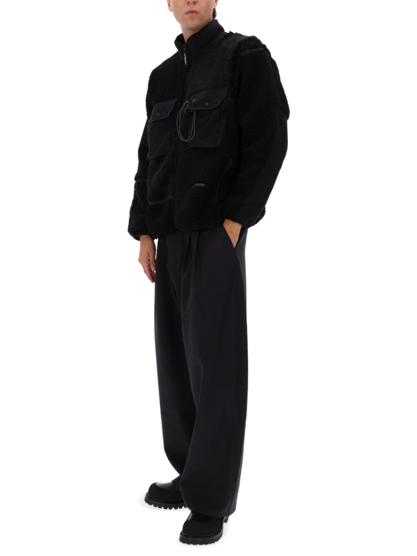 Black Mock Collar Jacket 3