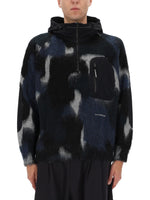 Multicolor Half Zip Hoodie 1