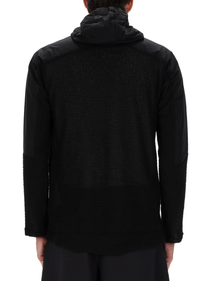 Black Hooded Logo Jacket 2
