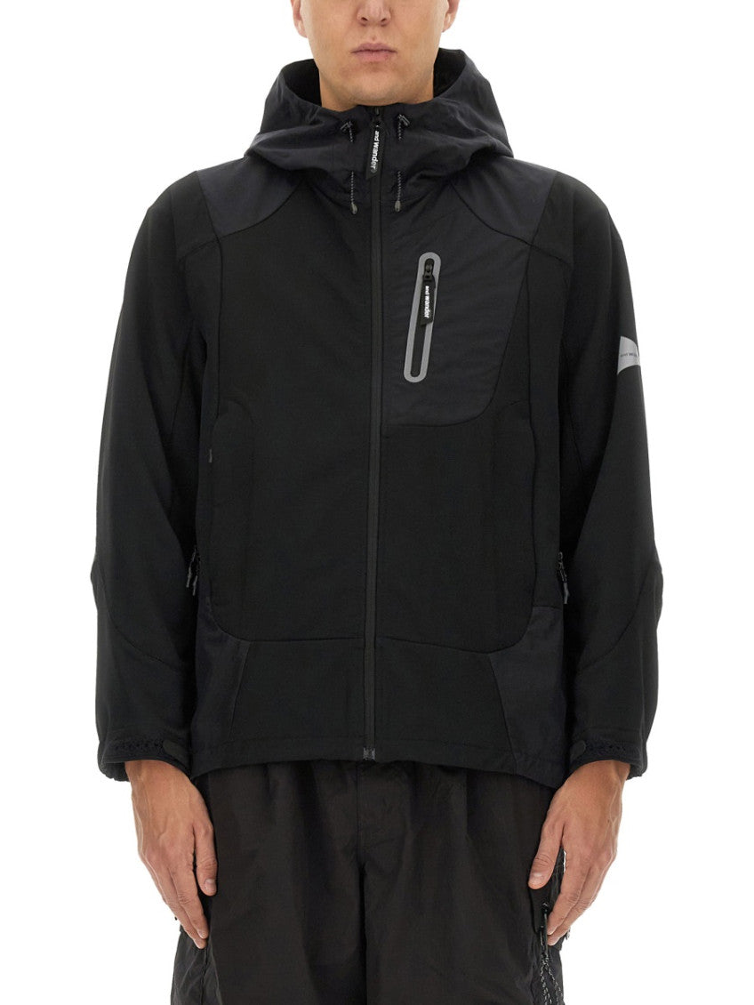 Black Solid Hood Jacket 1