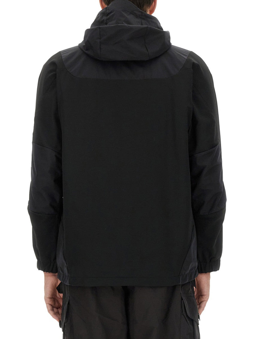 Black Solid Hood Jacket 2