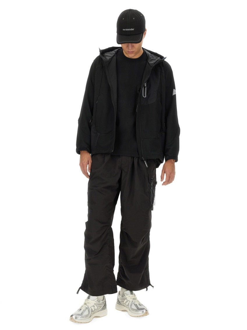 Black Solid Hood Jacket 3