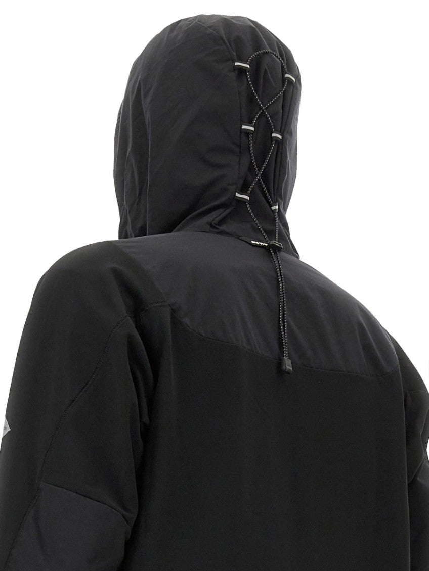 Black Solid Hood Jacket 4