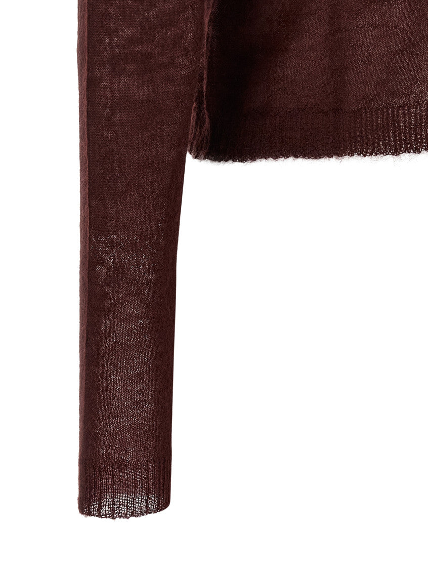 Maroon Solid V Neck Sweater 4