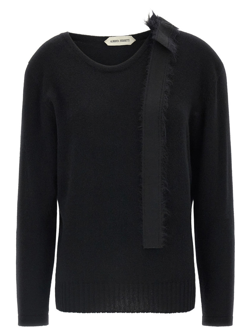 Black Crew Neck Sweater 1