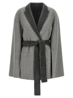 Grey Shawl Neck Cardigan 1