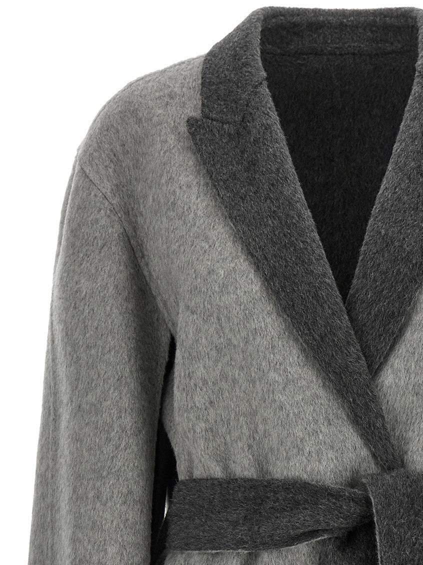 Grey Shawl Neck Cardigan 3