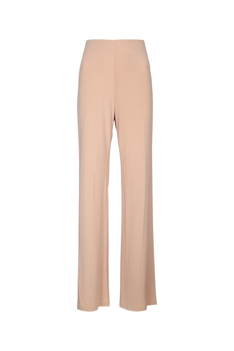 Beige Slim Flared Pant 1