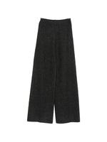 Grey Flared Flat Front Pants 1