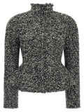 Dark Grey Mock Collar Jacket 1