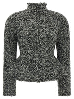 Dark Grey Mock Collar Jacket 1