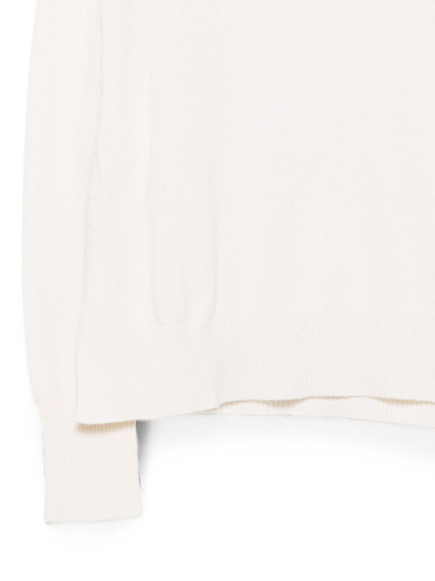 White Solid Turtle Neck Sweater 3