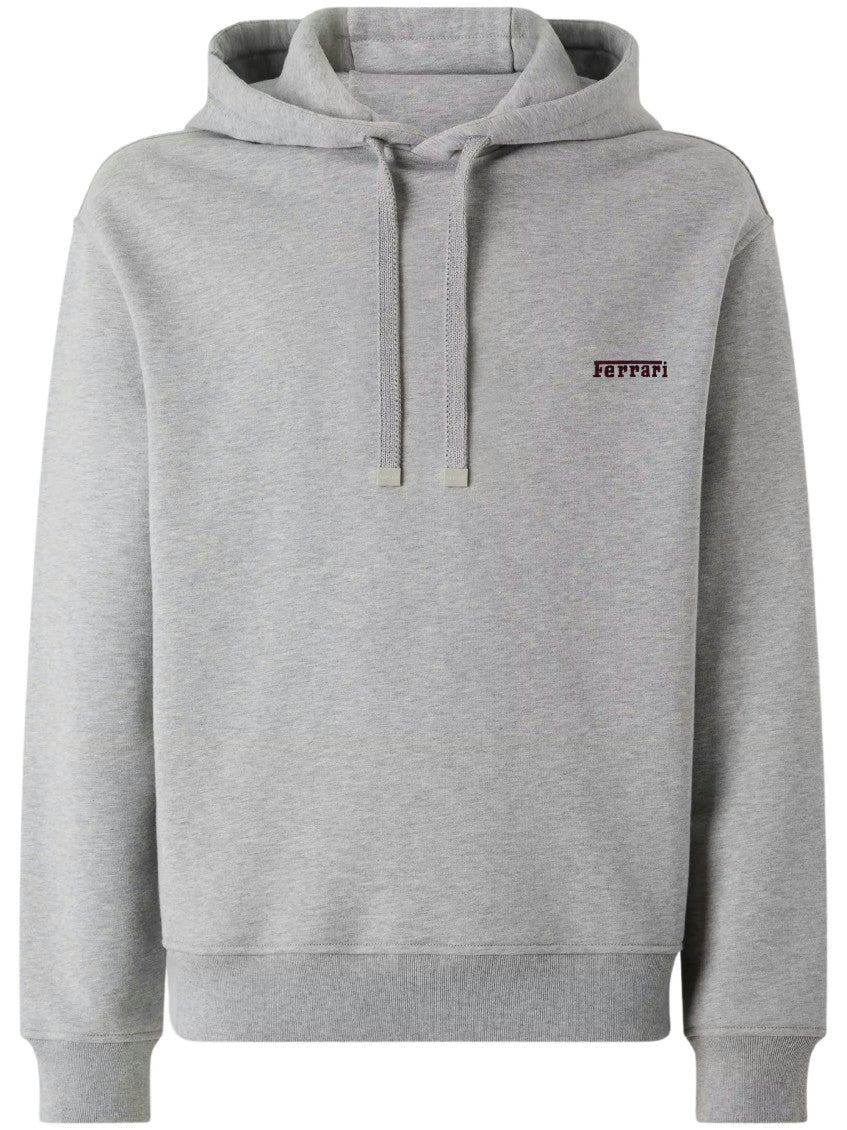Grey Logo Regular Hoodie 1