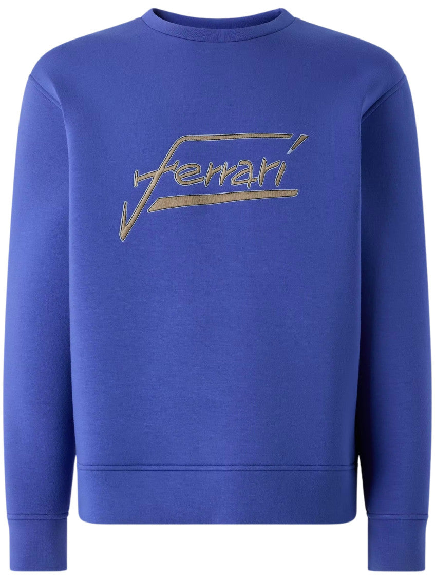 Blue Crew Neck Sweatshirt 1