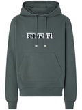 Melange Grey Logo Hoodie 1