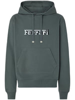 Melange Grey Logo Hoodie 1