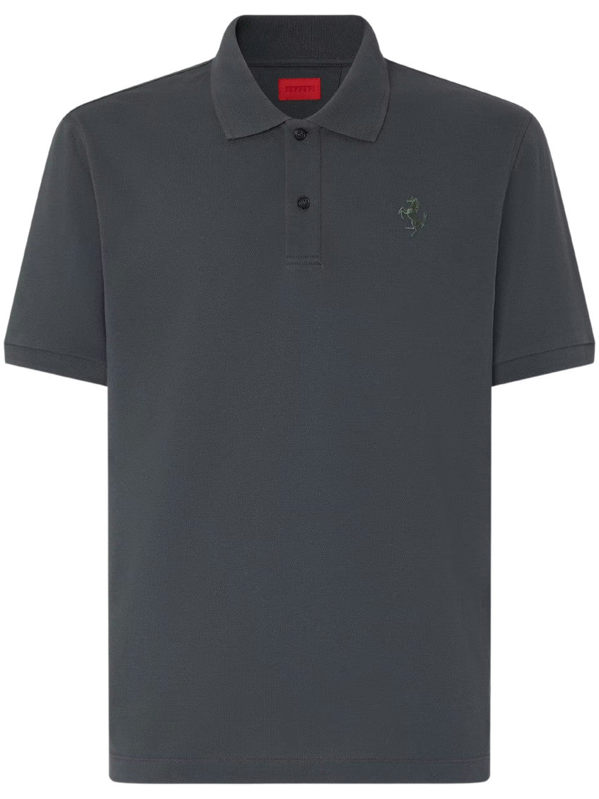 Grey Shirt Collar Polo 1