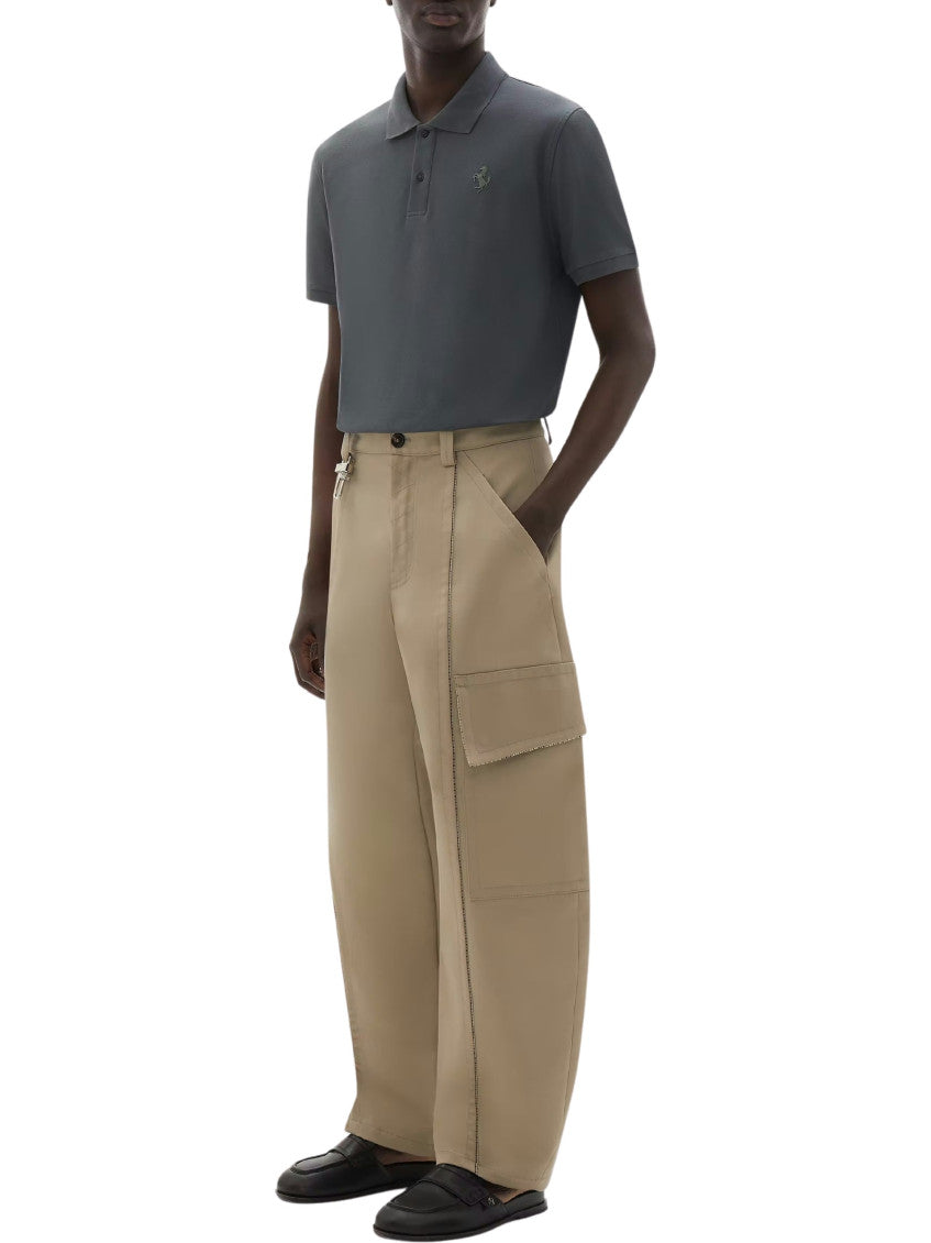 Grey Shirt Collar Polo 2
