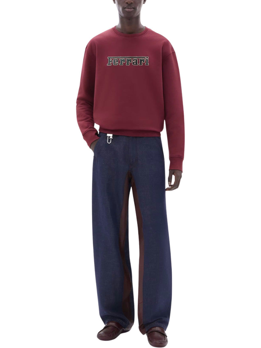 Red Crew Neck Sweatshirt 2