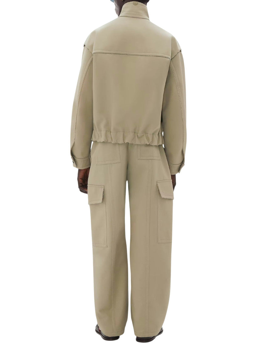 Beige Shirt Collar Jacket 3