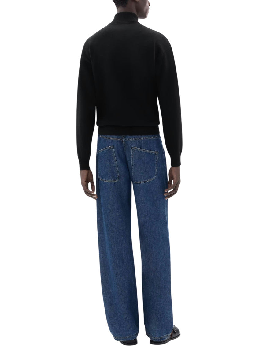 Black Mock Collar Sweater 3