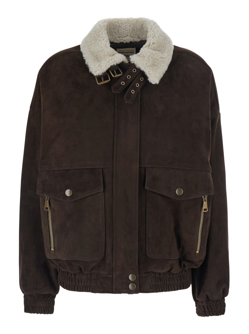 Brown Shirt Collar Jacket 1