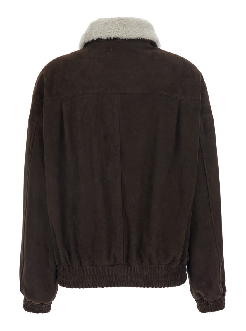 Brown Shirt Collar Jacket 2