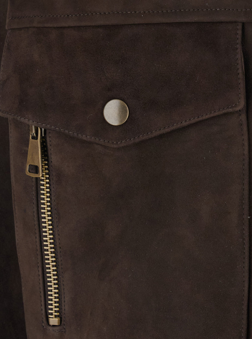 Brown Shirt Collar Jacket 3