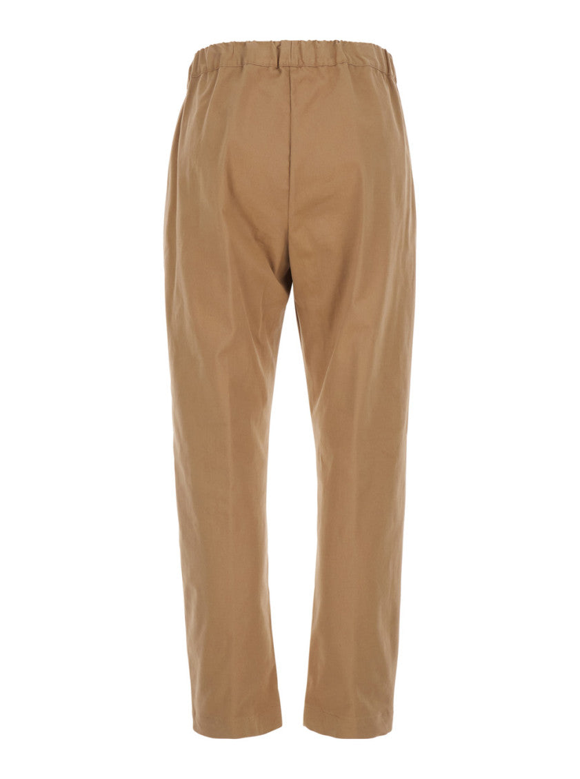 Beige Relaxed Drawstring Pants 2