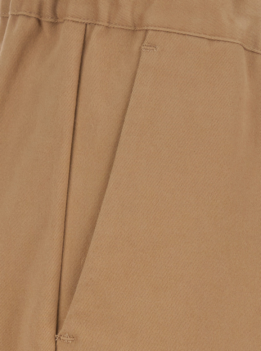 Beige Relaxed Drawstring Pants 3