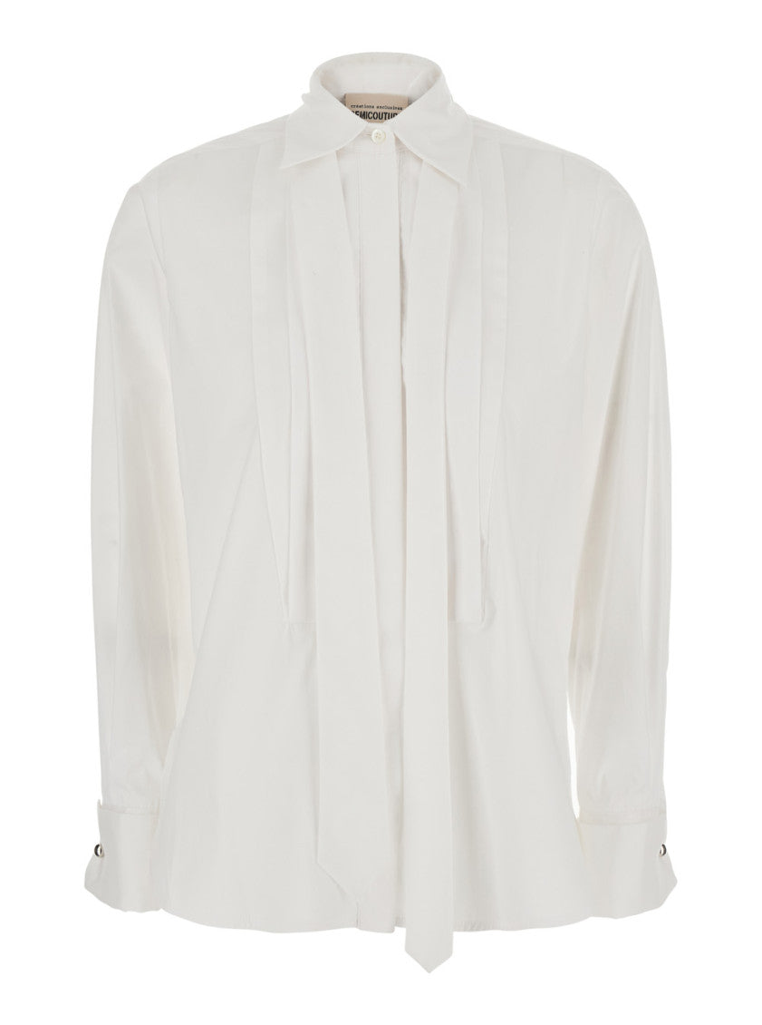 White Pleated Shirt 1