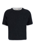 Dark Grey Crew Neck Sweater 1