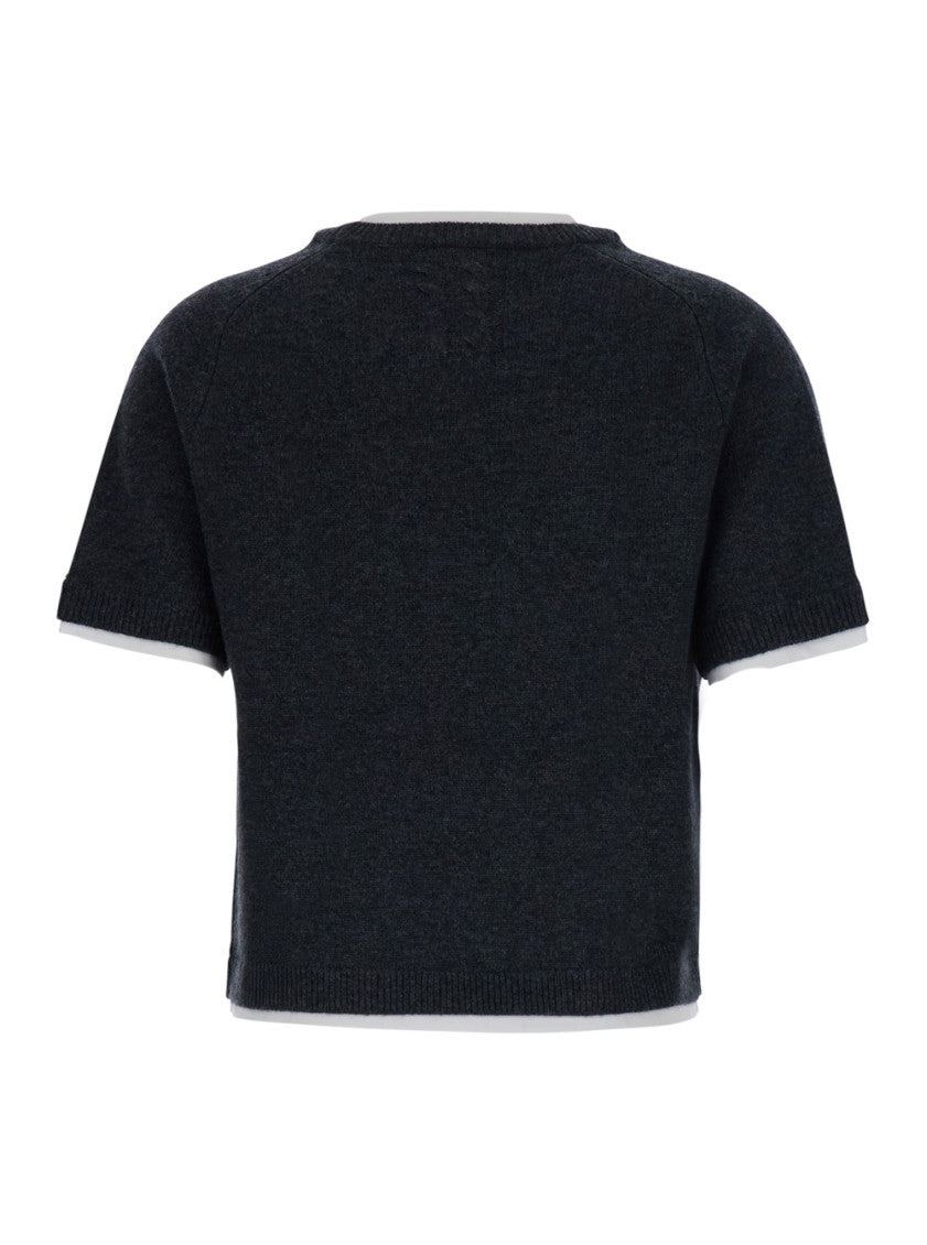 Dark Grey Crew Neck Sweater 2
