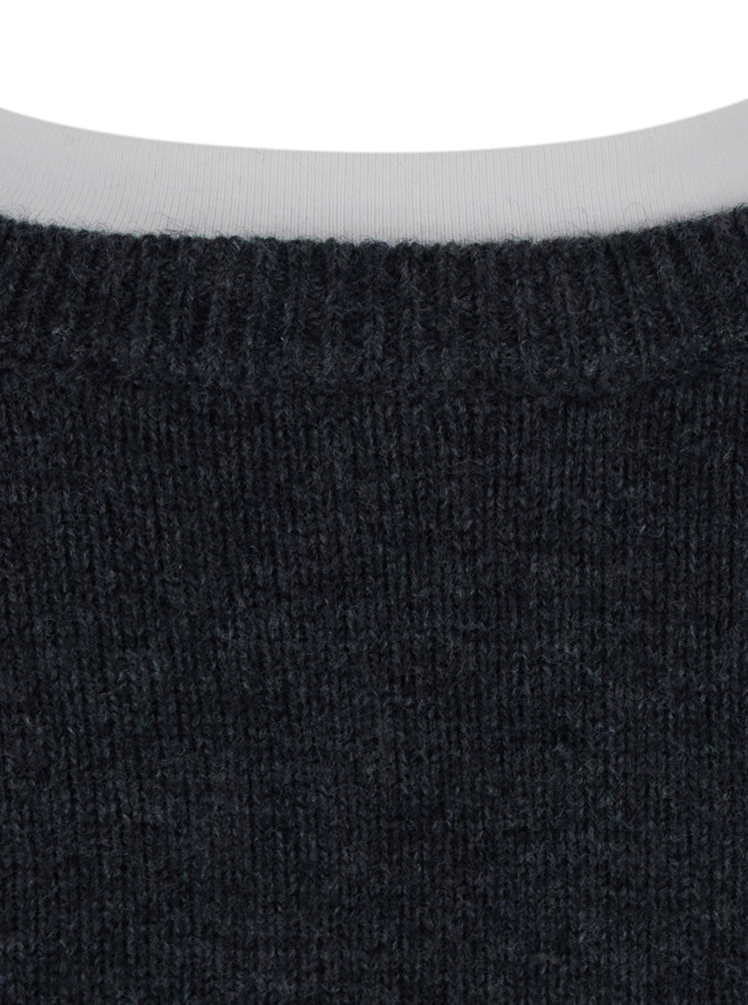 Dark Grey Crew Neck Sweater 3