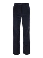 Navy Blue Regular Flat Front Pant 1