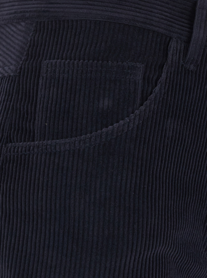 Navy Blue Regular Flat Front Pant 3