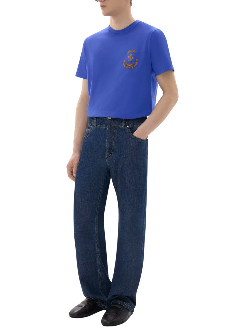 Blue Crew Neck T-Shirt 2