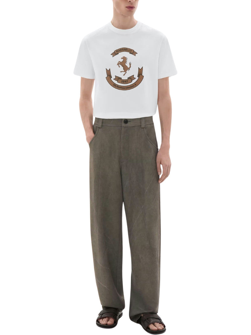 White Crew Neck T-Shirt 2