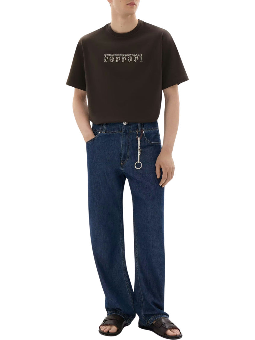 Dark Brown Logo T-Shirt 2
