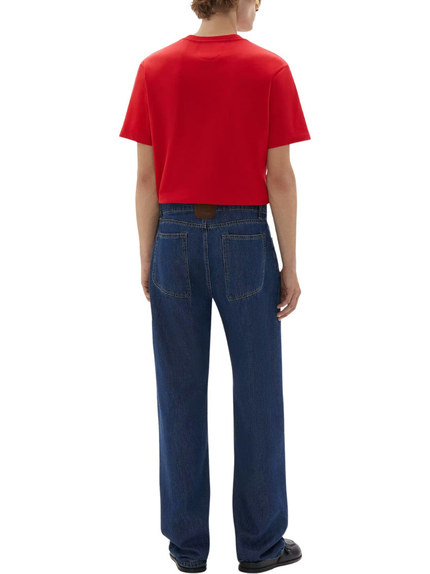 Red Crew Neck T-Shirt 3