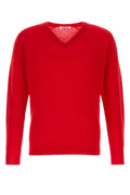Red V Neck Sweater 1