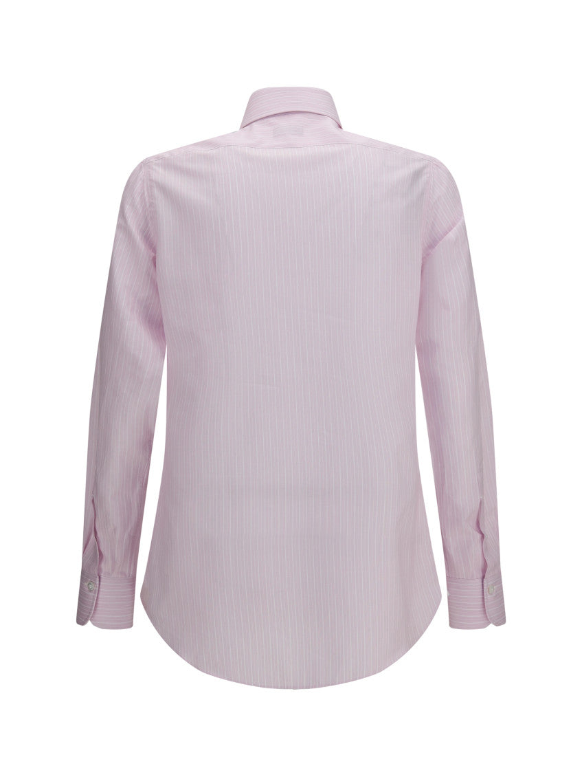 Pink Regular Stripes Shirt 2
