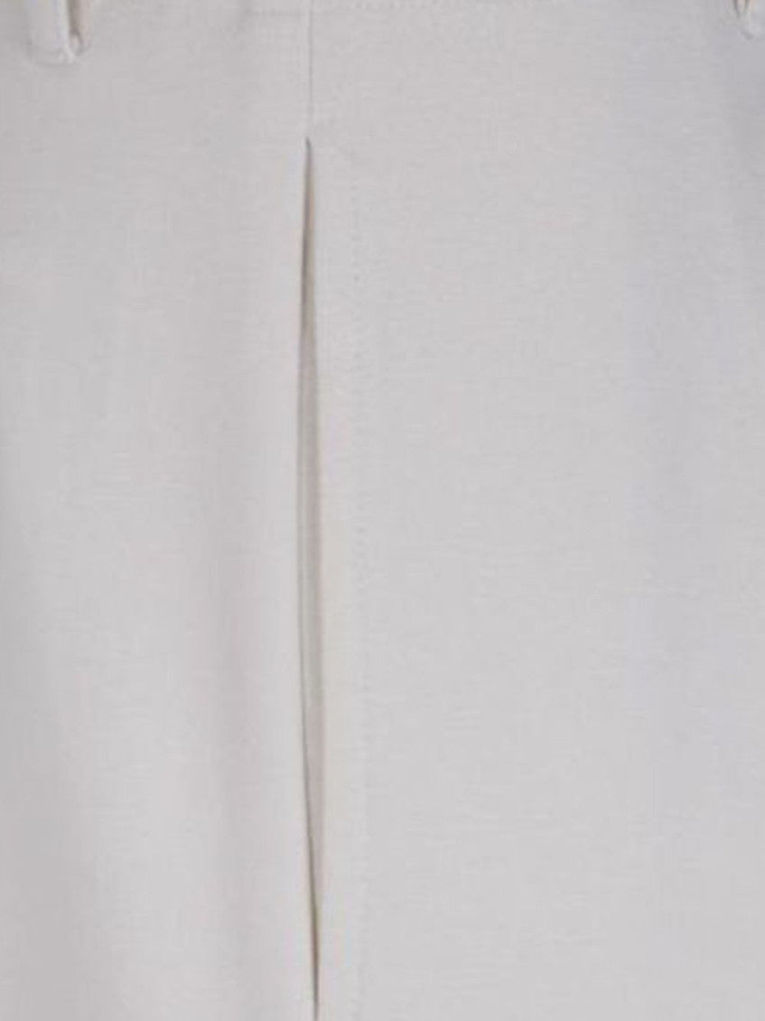 White Tapered Pleated Pant 3