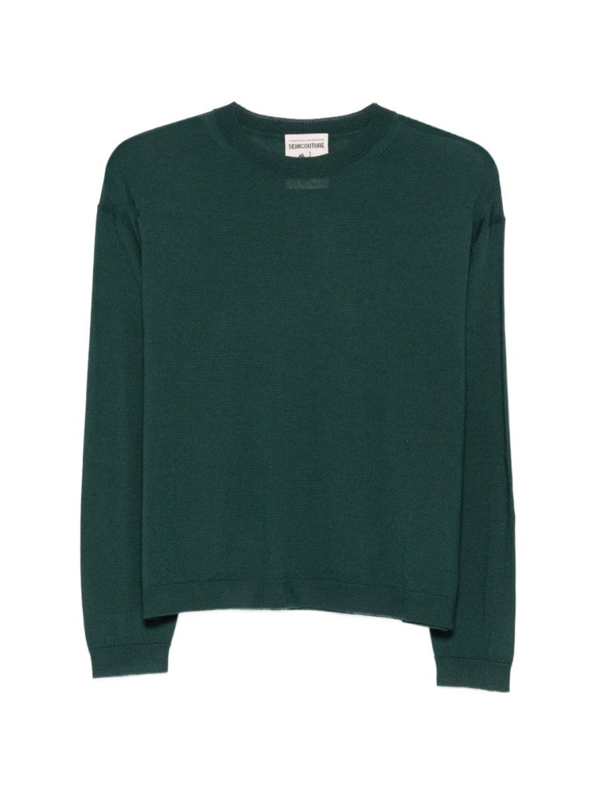 Green Crew Neck Sweater 1