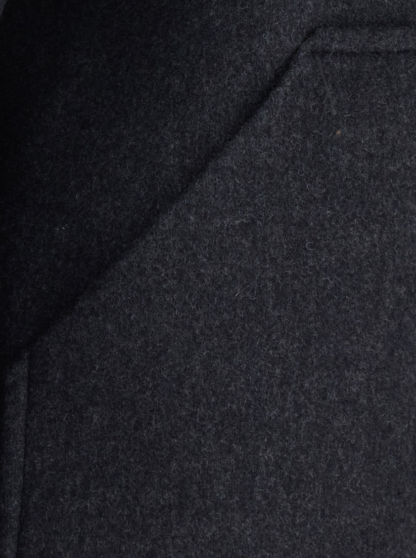 Grey Solid Shirt Collar Jacket 3