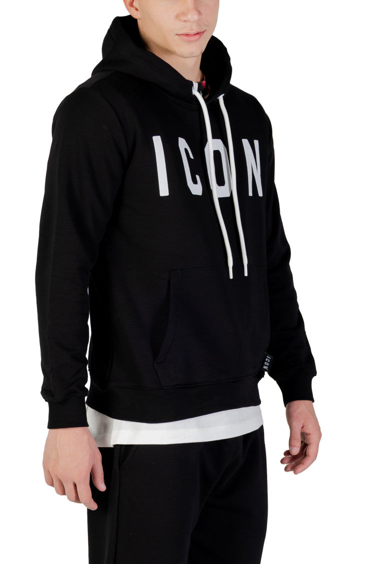 Black Regular Logo Hoodie 3
