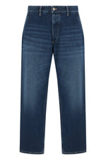 Blue Straight Mid Rise Jeans 1