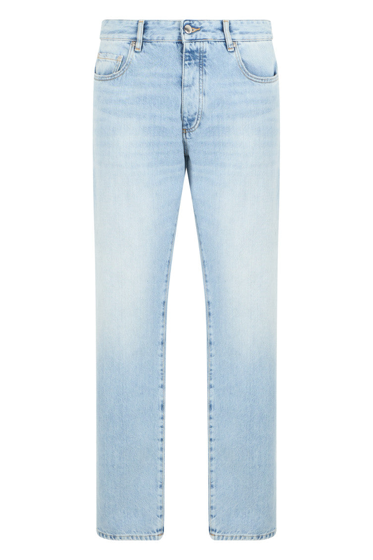 Light Blue Mid Rise Jeans 1